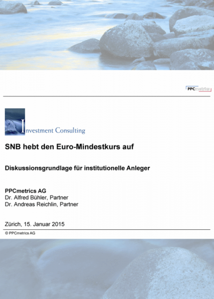 SNB hebt den Euro-Mindestkurs auf